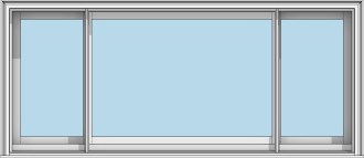 VistaLuxe Collection Window Slider Triple